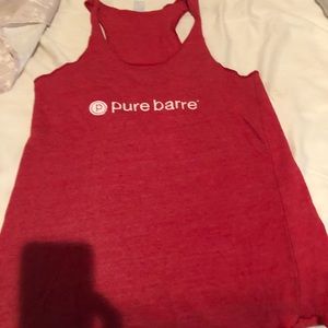 Pure Barre red soft tank
